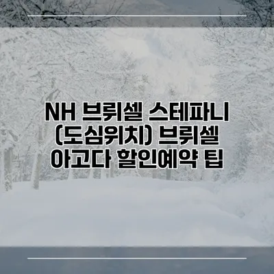 NH 브뤼셀 스테파니 (도심위치) 브뤼셀 아고다 할인예약 팁