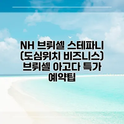 NH 브뤼셀 스테파니 (도심위치 비즈니스) 브뤼셀 아고다 특가 예약팁
