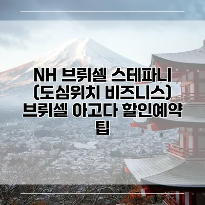 NH 브뤼셀 스테파니 (도심위치 비즈니스) 브뤼셀 아고다 할인예약 팁