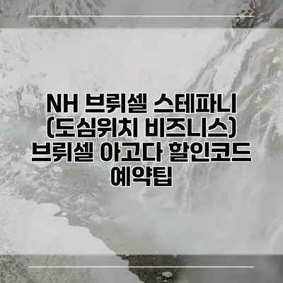 NH 브뤼셀 스테파니 (도심위치 비즈니스) 브뤼셀 아고다 할인코드 예약팁