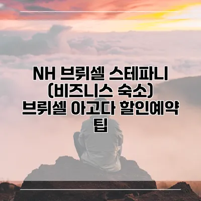 NH 브뤼셀 스테파니 (비즈니스 숙소) 브뤼셀 아고다 할인예약 팁