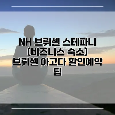 NH 브뤼셀 스테파니 (비즈니스 숙소) 브뤼셀 아고다 할인예약 팁