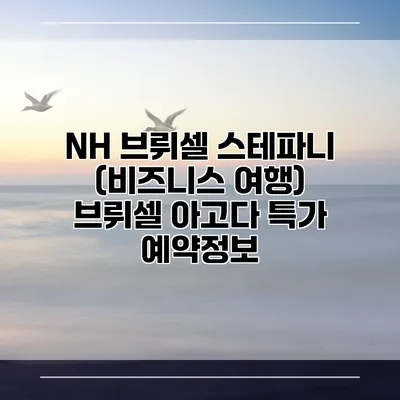 NH 브뤼셀 스테파니 (비즈니스 여행) 브뤼셀 아고다 특가 예약정보