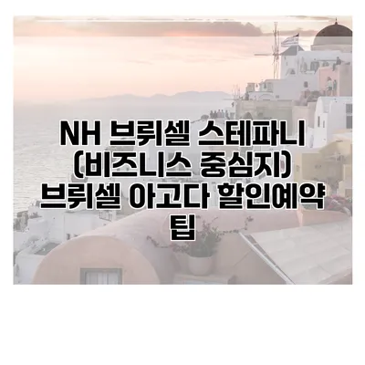 NH 브뤼셀 스테파니 (비즈니스 중심지) 브뤼셀 아고다 할인예약 팁