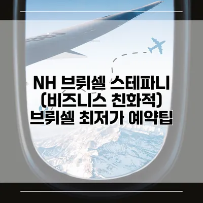 NH 브뤼셀 스테파니 (비즈니스 친화적) 브뤼셀 최저가 예약팁