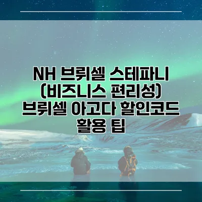 NH 브뤼셀 스테파니 (비즈니스 편리성) 브뤼셀 아고다 할인코드 활용 팁