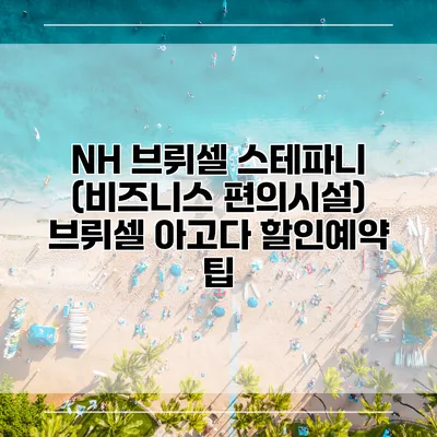 NH 브뤼셀 스테파니 (비즈니스 편의시설) 브뤼셀 아고다 할인예약 팁