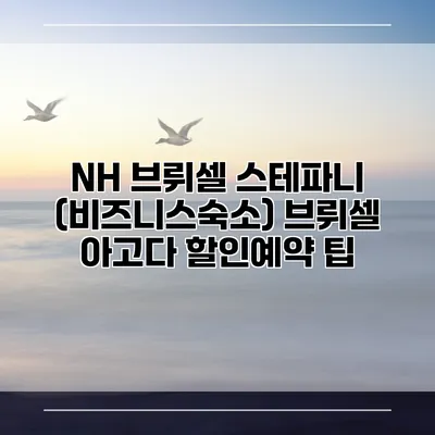 NH 브뤼셀 스테파니 (비즈니스숙소) 브뤼셀 아고다 할인예약 팁