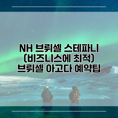 NH 브뤼셀 스테파니 (비즈니스에 최적) 브뤼셀 아고다 예약팁