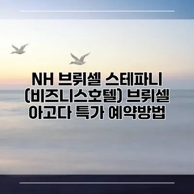 NH 브뤼셀 스테파니 (비즈니스호텔) 브뤼셀 아고다 특가 예약방법