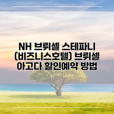 NH 브뤼셀 스테파니 (비즈니스호텔) 브뤼셀 아고다 할인예약 방법
