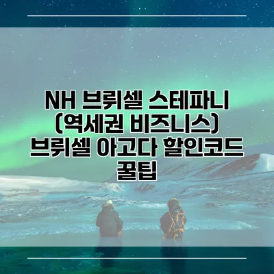 NH 브뤼셀 스테파니 (역세권 비즈니스) 브뤼셀 아고다 할인코드 꿀팁
