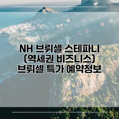 NH 브뤼셀 스테파니 (역세권 비즈니스) 브뤼셀 특가 예약정보
