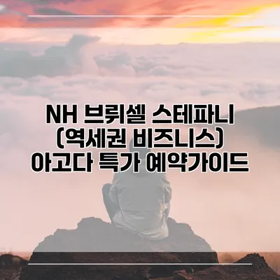 NH 브뤼셀 스테파니 (역세권 비즈니스) 아고다 특가 예약가이드