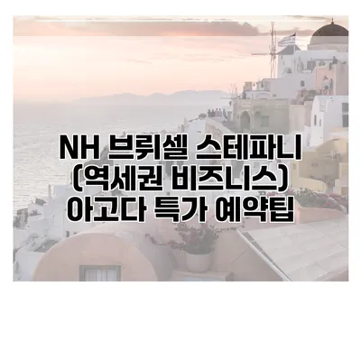 NH 브뤼셀 스테파니 (역세권 비즈니스) 아고다 특가 예약팁