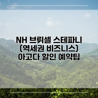 NH 브뤼셀 스테파니 (역세권 비즈니스) 아고다 할인 예약팁