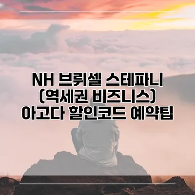 NH 브뤼셀 스테파니 (역세권 비즈니스) 아고다 할인코드 예약팁