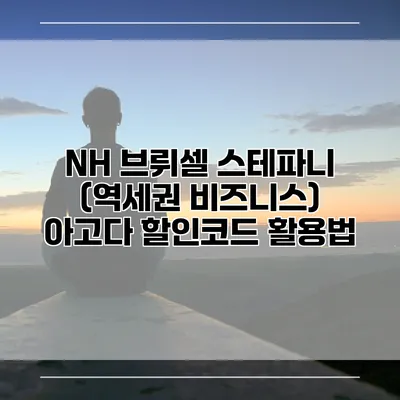 NH 브뤼셀 스테파니 (역세권 비즈니스) 아고다 할인코드 활용법