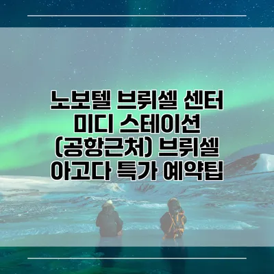 노보텔 브뤼셀 센터 미디 스테이션 (공항근처) 브뤼셀 아고다 특가 예약팁