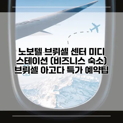노보텔 브뤼셀 센터 미디 스테이션 (비즈니스 숙소) 브뤼셀 아고다 특가 예약팁