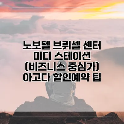 노보텔 브뤼셀 센터 미디 스테이션 (비즈니스 중심가) 아고다 할인예약 팁