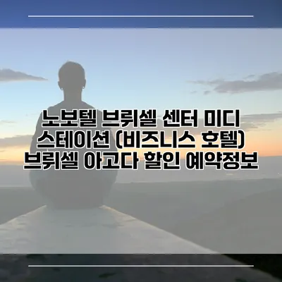 노보텔 브뤼셀 센터 미디 스테이션 (비즈니스 호텔) 브뤼셀 아고다 할인 예약정보