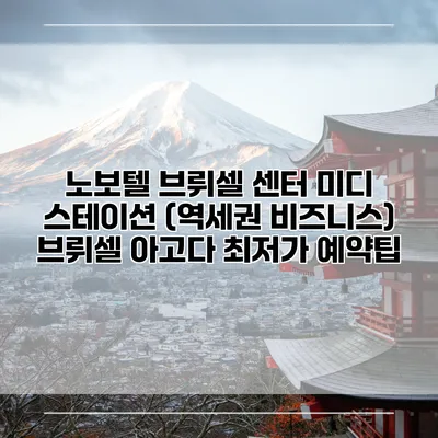 노보텔 브뤼셀 센터 미디 스테이션 (역세권 비즈니스) 브뤼셀 아고다 최저가 예약팁