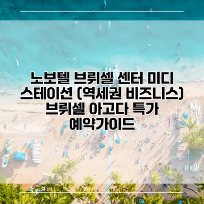 노보텔 브뤼셀 센터 미디 스테이션 (역세권 비즈니스) 브뤼셀 아고다 특가 예약가이드