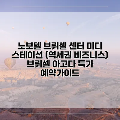 노보텔 브뤼셀 센터 미디 스테이션 (역세권 비즈니스) 브뤼셀 아고다 특가 예약가이드