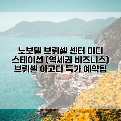 노보텔 브뤼셀 센터 미디 스테이션 (역세권 비즈니스) 브뤼셀 아고다 특가 예약팁