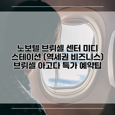 노보텔 브뤼셀 센터 미디 스테이션 (역세권 비즈니스) 브뤼셀 아고다 특가 예약팁