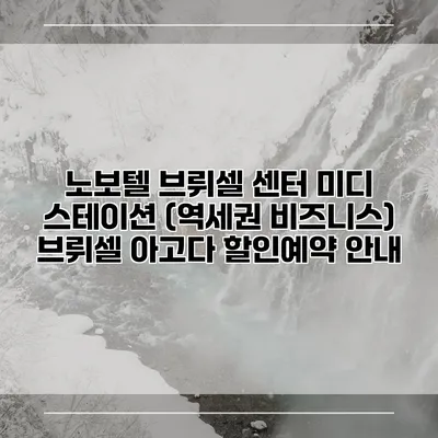 노보텔 브뤼셀 센터 미디 스테이션 (역세권 비즈니스) 브뤼셀 아고다 할인예약 안내