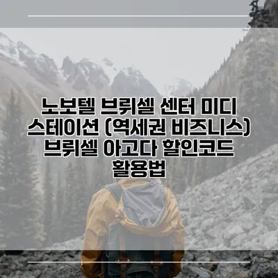 노보텔 브뤼셀 센터 미디 스테이션 (역세권 비즈니스) 브뤼셀 아고다 할인코드 활용법