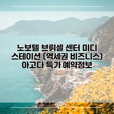 노보텔 브뤼셀 센터 미디 스테이션 (역세권 비즈니스) 아고다 특가 예약정보