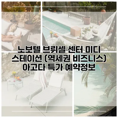 노보텔 브뤼셀 센터 미디 스테이션 (역세권 비즈니스) 아고다 특가 예약정보