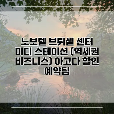 노보텔 브뤼셀 센터 미디 스테이션 (역세권 비즈니스) 아고다 할인 예약팁