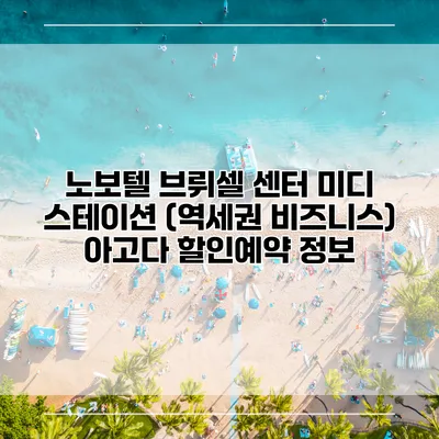 노보텔 브뤼셀 센터 미디 스테이션 (역세권 비즈니스) 아고다 할인예약 정보