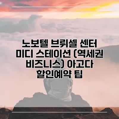 노보텔 브뤼셀 센터 미디 스테이션 (역세권 비즈니스) 아고다 할인예약 팁