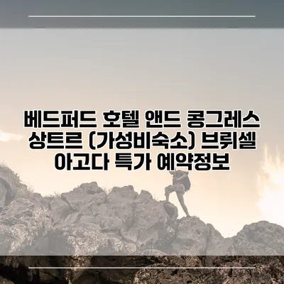 베드퍼드 호텔 앤드 콩그레스 상트르 (가성비숙소) 브뤼셀 아고다 특가 예약정보
