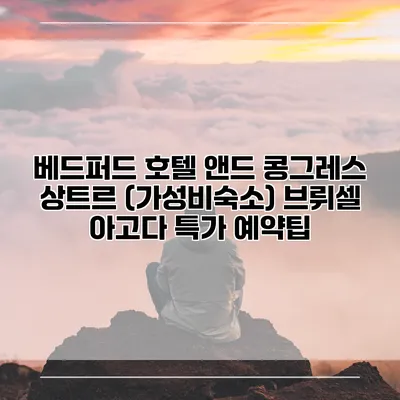 베드퍼드 호텔 앤드 콩그레스 상트르 (가성비숙소) 브뤼셀 아고다 특가 예약팁
