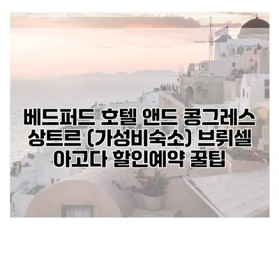 베드퍼드 호텔 앤드 콩그레스 상트르 (가성비숙소) 브뤼셀 아고다 할인예약 꿀팁