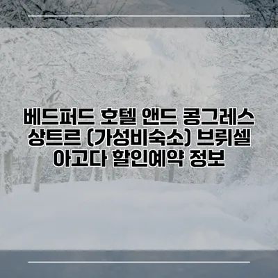 베드퍼드 호텔 앤드 콩그레스 상트르 (가성비숙소) 브뤼셀 아고다 할인예약 정보