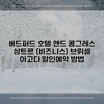 베드퍼드 호텔 앤드 콩그레스 상트르 (비즈니스) 브뤼셀 아고다 할인예약 방법