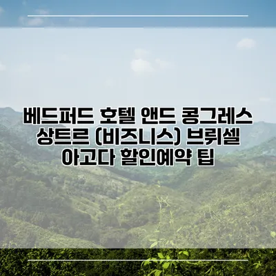 베드퍼드 호텔 앤드 콩그레스 상트르 (비즈니스) 브뤼셀 아고다 할인예약 팁