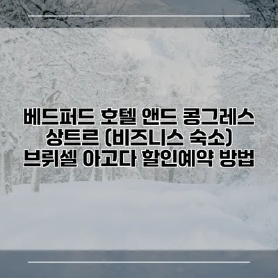 베드퍼드 호텔 앤드 콩그레스 상트르 (비즈니스 숙소) 브뤼셀 아고다 할인예약 방법