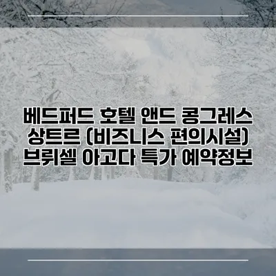 베드퍼드 호텔 앤드 콩그레스 상트르 (비즈니스 편의시설) 브뤼셀 아고다 특가 예약정보
