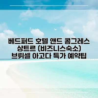 베드퍼드 호텔 앤드 콩그레스 상트르 (비즈니스숙소) 브뤼셀 아고다 특가 예약팁