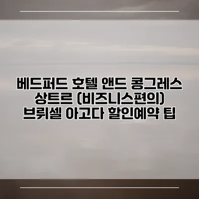 베드퍼드 호텔 앤드 콩그레스 상트르 (비즈니스편의) 브뤼셀 아고다 할인예약 팁