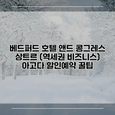베드퍼드 호텔 앤드 콩그레스 상트르 (역세권 비즈니스) 아고다 할인예약 꿀팁