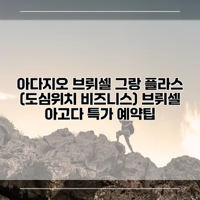 아다지오 브뤼셀 그랑 플라스 (도심위치 비즈니스) 브뤼셀 아고다 특가 예약팁